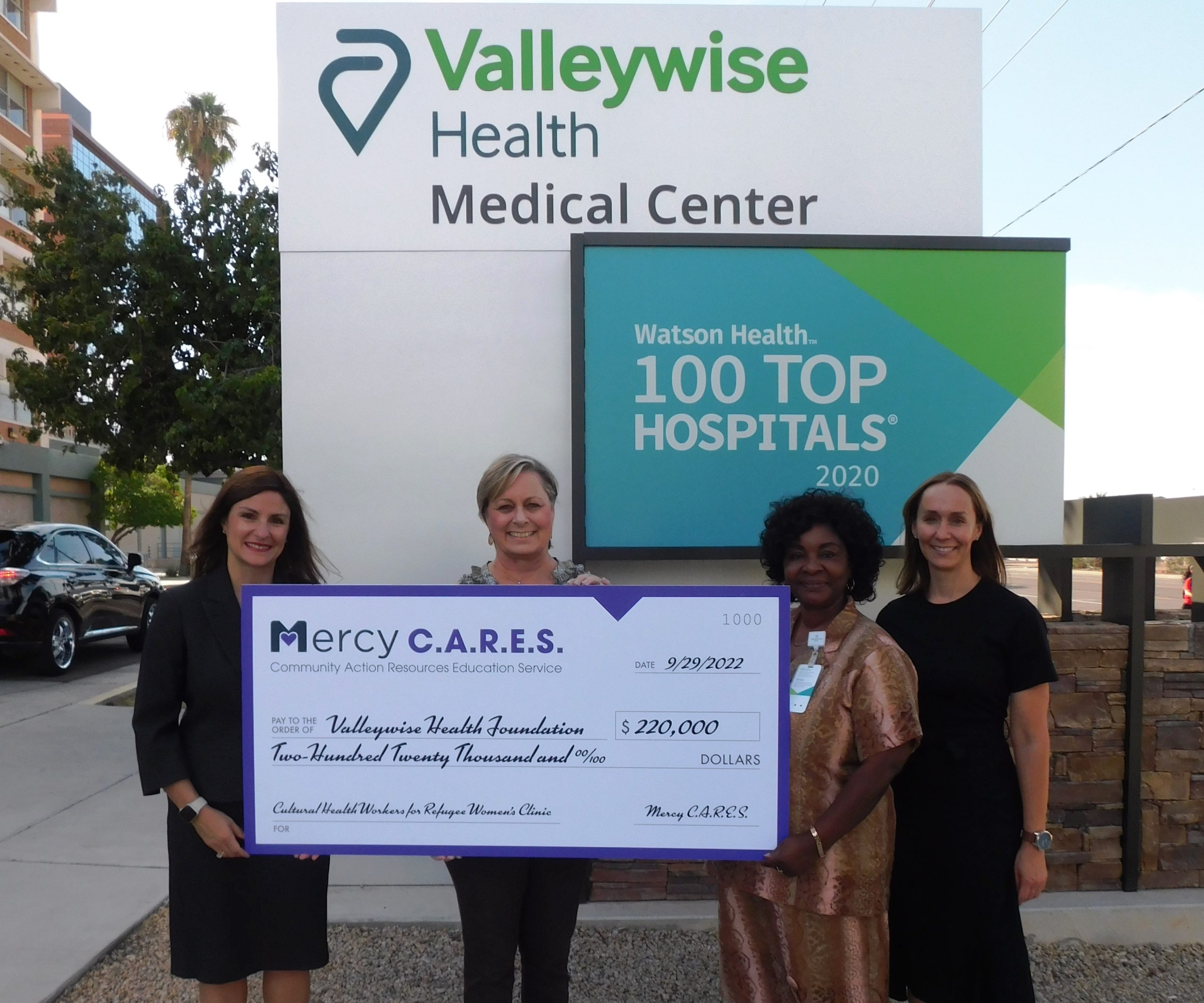 Valleywise Health Foundation Receives $220,000 Grant from the Mercy C.A ...