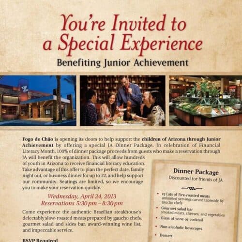 Support Junior Achievement by Chao-ing Down