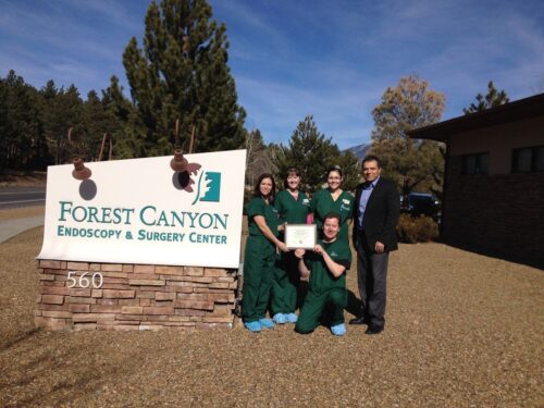 The Arizona Division of Occupational Safety and Health Consultation Department Presents Forest Canyon Endoscopy & Surgery with SHARP Designation