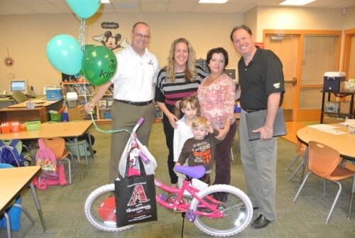 Cycle for Success Rides into West Valley Elementary School to Reward Students’ Acts of Kindness