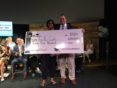 Anvita Gupta of BASIS Scottsdale Awarded $25,000 AXA Achievement College Scholarship; Five Additional Arizona Students Awarded $2,500 Each