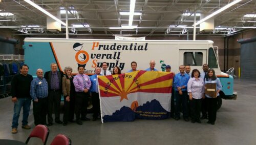 The Arizona Division of Occupational Safety and Health Consultation Department Presents Prudential Overall Supply with its VPP Designation