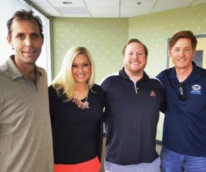 Proof that Alison is a total Fan Girl of Jody and his co-hosts, MJ and Bauer. Yes, she stopped a meeting at Fox Sports 910 to get a photo with them.