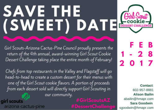 Girl Scout Cookie Dessert Challenge is BACK this February at Restaurants Across the Valley and Flagstaff