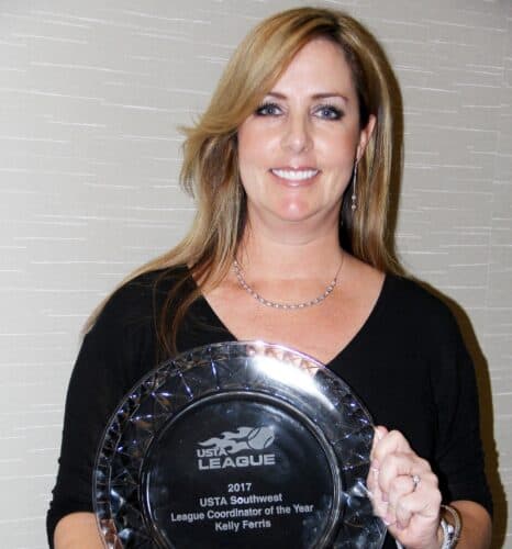 USTA Southwest Section Honors Kelly Ferris as Local League Coordinator of the Year