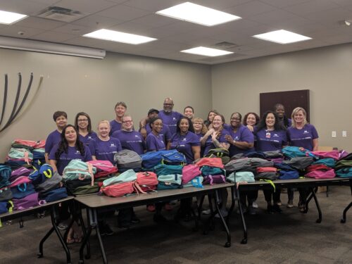 Jewish Family & Children’s Service Partners with Mercy Care for Backpack Assembling Volunteer Event