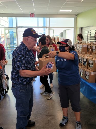 Harrah’s Ak-Chin Casino SALUTE Team Members Prepare and Serve Box Lunches to Veterans Who Attend Maricopa Veterans Day Parade