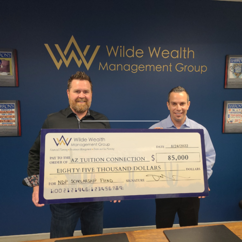 Wilde Wealth Management Group Donates $85,000 to Arizona Tuition Connection; Donation Supports Local Scholarship in Firm’s Name