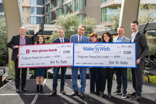 Rock The Rooftop Raises $55,000 for Local Organizations; First-Ever Scottsdale Event Makes Contributions to Riot Gives Back, Make-A-Wish Arizona