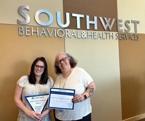 Southwest Behavioral Receives Lovitt & Touché Risk Culture Inversion Award for Third Consecutive Year