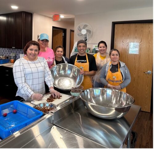 Esperança Staff and Volunteers Participate in  Stove to Table Program, Cooking Healthy Meals for Underserved Seniors