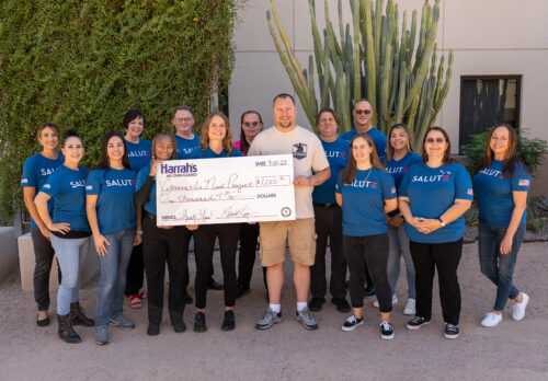 SALUTE Business Impact Group at Harrah’s Ak-Chin Casino Donates $1,000 to The Veterans in Need Project