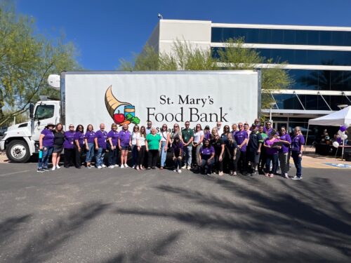 Mercy Care Celebrates 40th Anniversary by Collecting 51,000 Bottles of Water for St. Mary’s Food Bank