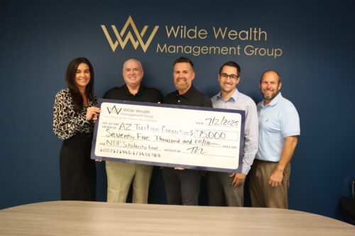 Wilde Wealth Management Group Donates $75,000 to Arizona Tuition Connection; Supports Firm Scholarship for Local Youth