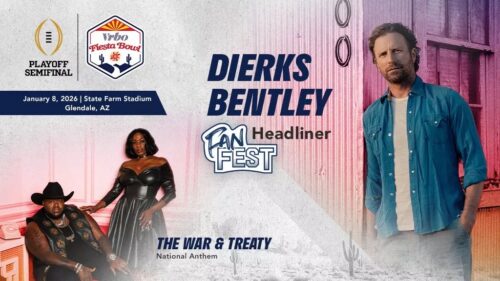 Arizona Native and 15-Time GRAMMY Nominee Dierks Bentley to Headline Vrbo Fiesta Bowl Fan Fest as Part of Star-Studded Entertainment Line-up for College Football Playoff Semifinal at the Vrbo Fiesta Bowl